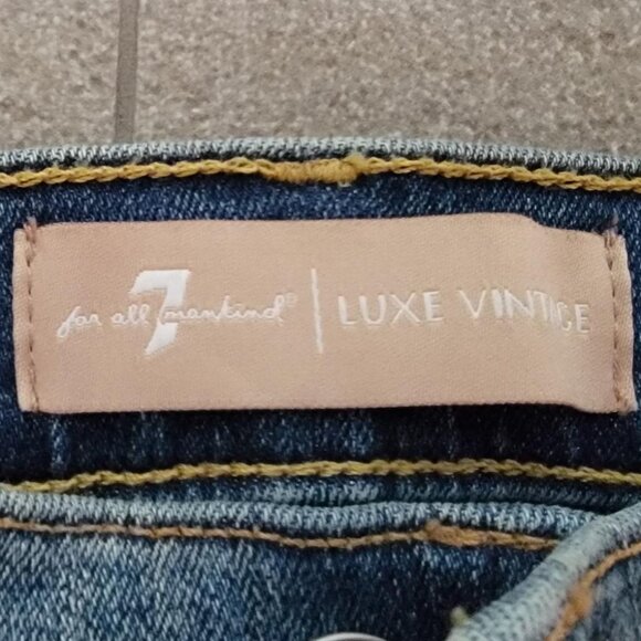 NWT 7 For All Mankind LUX VINTAGE Denim Jeans - Size 24 - Picture 8 of 8